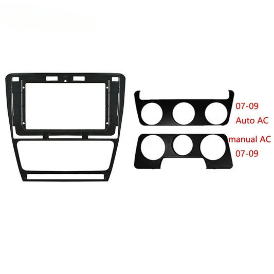 2 Din Car Radio Fascia frame for Skoda Octavia 2 A5 2008 2013 car Radio Panel Dash Kit Installation Frame Trim Bezel