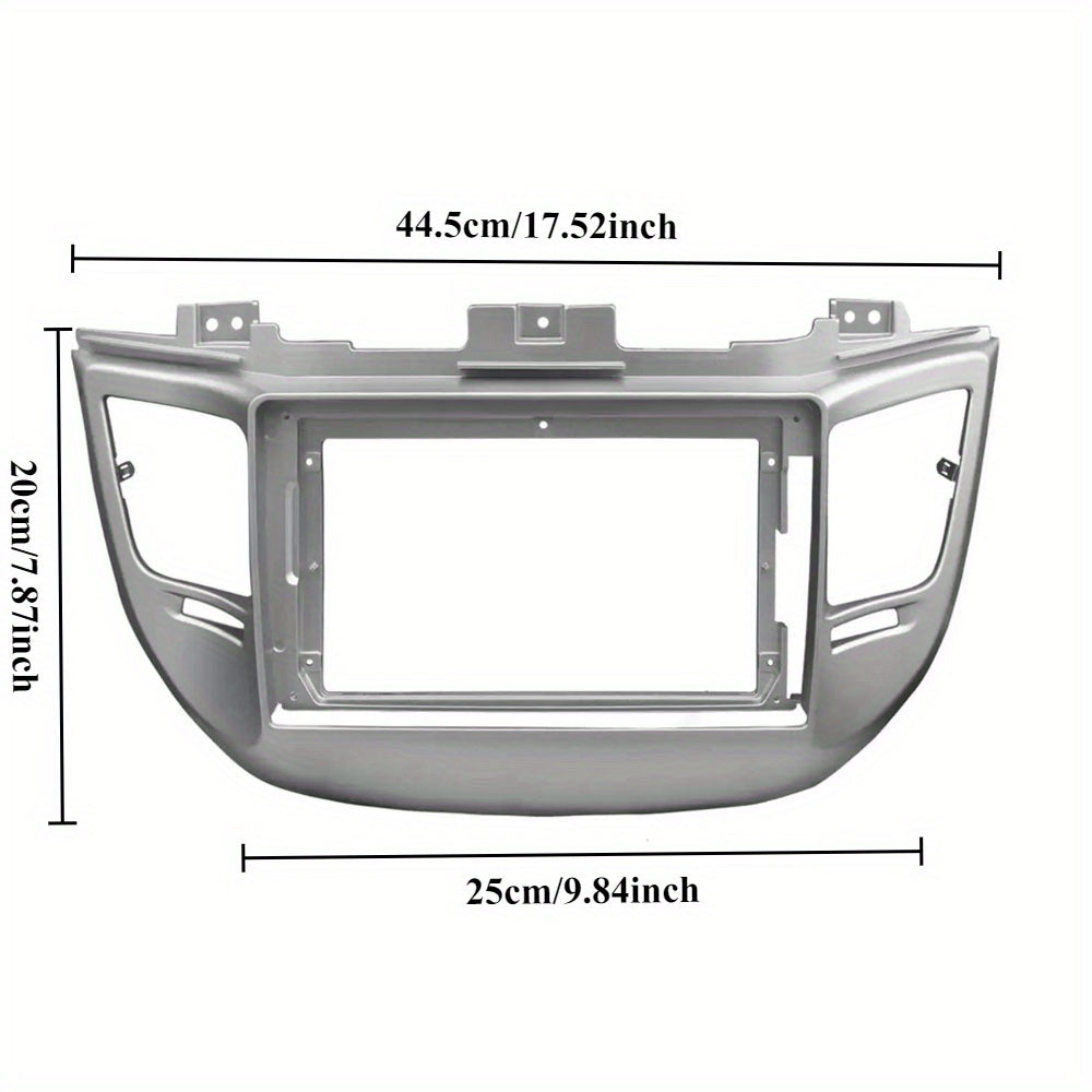 Radio Fascia for HYUNDAI TUCSON 2015-2018 Left Hand Drive Dashboard Dash Trim Kit Frame Stereo Panel
