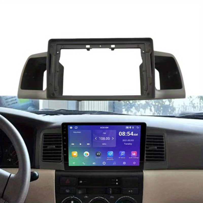 2 Din Car radio 9'' Fascia Frame For Toyota Corolla E120 e 120 BYD F3 2007-2011 Dashboard Fascia Stereo Panel Dash Kit