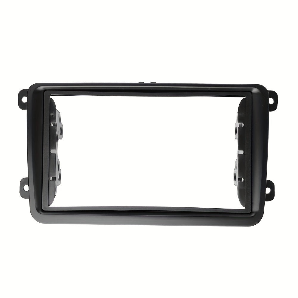 Double DIN Car Radio Fascia for VW, Skoda, Seat car Radio frame fascia auto frame Dash Kit, Easy Installation, Compatible with Caddy, Touran, Passat, Tiguan More