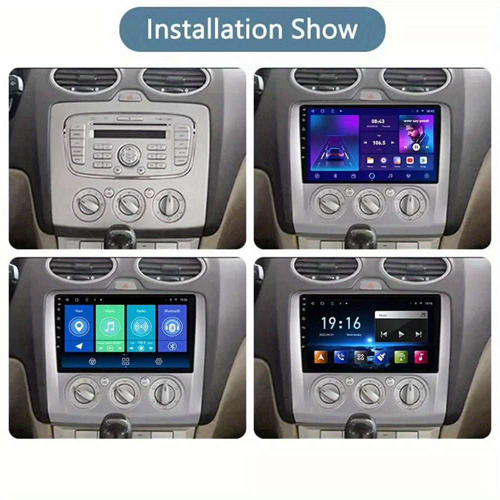 9 inch Car Radio Frame Fascia For FORD FOCUS 2005-2011 MANUAL AC/AUTO AC auto Dash Trim Kits Panel car Radio Multimedia Dash Kit frame