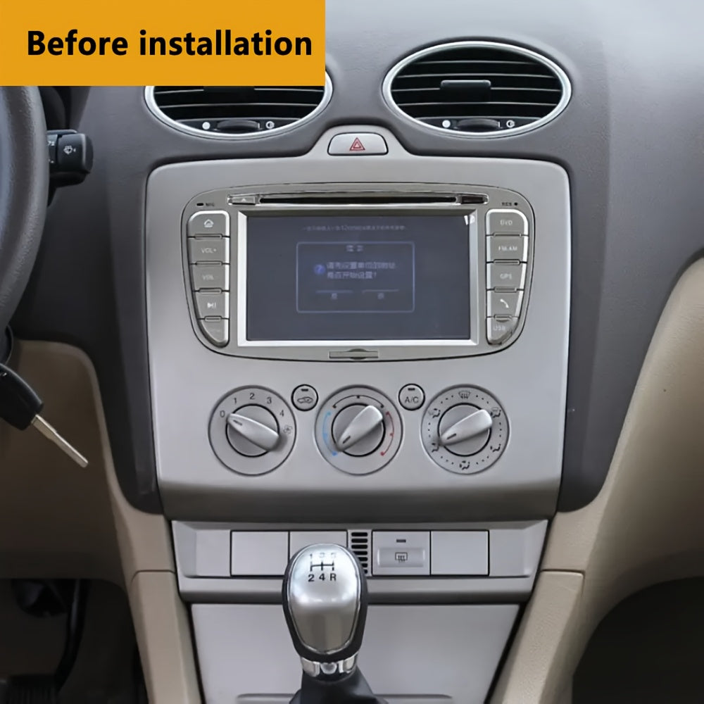 9 inch Car Radio Frame Fascia For FORD FOCUS 2005-2011 MANUAL AC/AUTO AC auto Dash Trim Kits Panel car Radio Multimedia Dash Kit frame