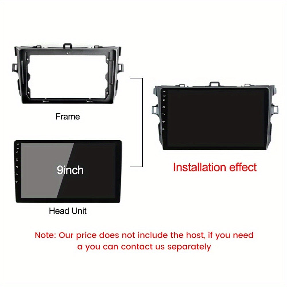 9 inch Car Radio Frame Fascia For Toyota Corolla E140/150 2006-2013 auto Dash Trim Kits Panel car Radio Multimedia Dash Kit frame