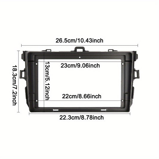 9 inch Car Radio Frame Fascia For Toyota Corolla E140/150 2006-2013 auto Dash Trim Kits Panel car Radio Multimedia Dash Kit frame