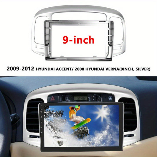 9 inch Car Radio Frame Fascia For Hyundai Accent 2008 2009 2010 2011 auto Dash Trim Kits Panel car Radio Multimedia Dash Kit frame