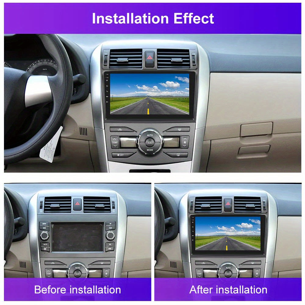 9 inch Car Radio Frame Fascia For Toyota Corolla 2006-2013 auto Dash Trim Kits Panel car Radio Multimedia Dash Kit frame