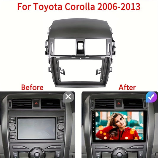 9 inch Car Radio Frame Fascia For Toyota Corolla 2006-2013 auto Dash Trim Kits Panel car Radio Multimedia Dash Kit frame