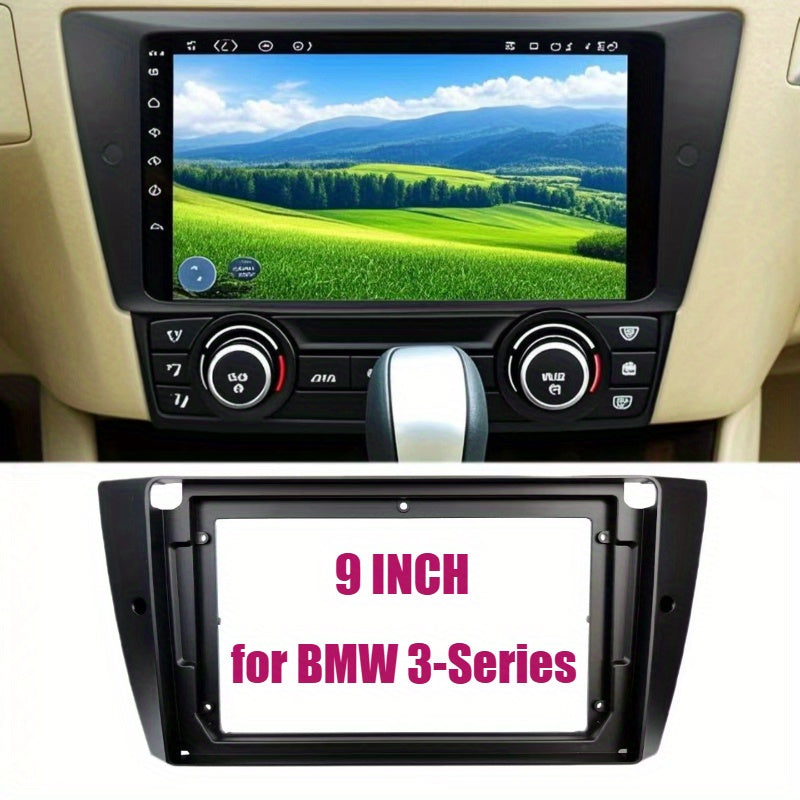 9 inch Car Radio Frame Fascia For BMW 3-Series E90 E91 E92 E93 2004-2012 auto Dash Trim Kits Panel car Radio Multimedia Dash Kit frame