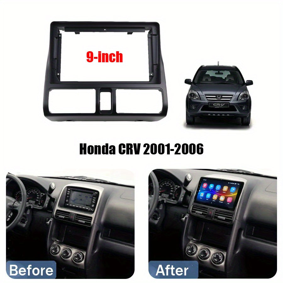 9 inch Car Radio Frame Fascia For Honda CRV 2001-2006 auto Dash Trim Kits Panel car Radio Multimedia Dash Kit frame