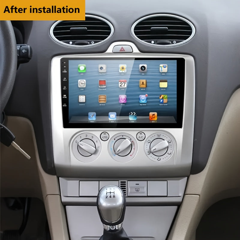 9 inch Car Radio Frame Fascia For FORD FOCUS 2005-2011 MANUAL AC/AUTO AC auto Dash Trim Kits Panel car Radio Multimedia Dash Kit frame