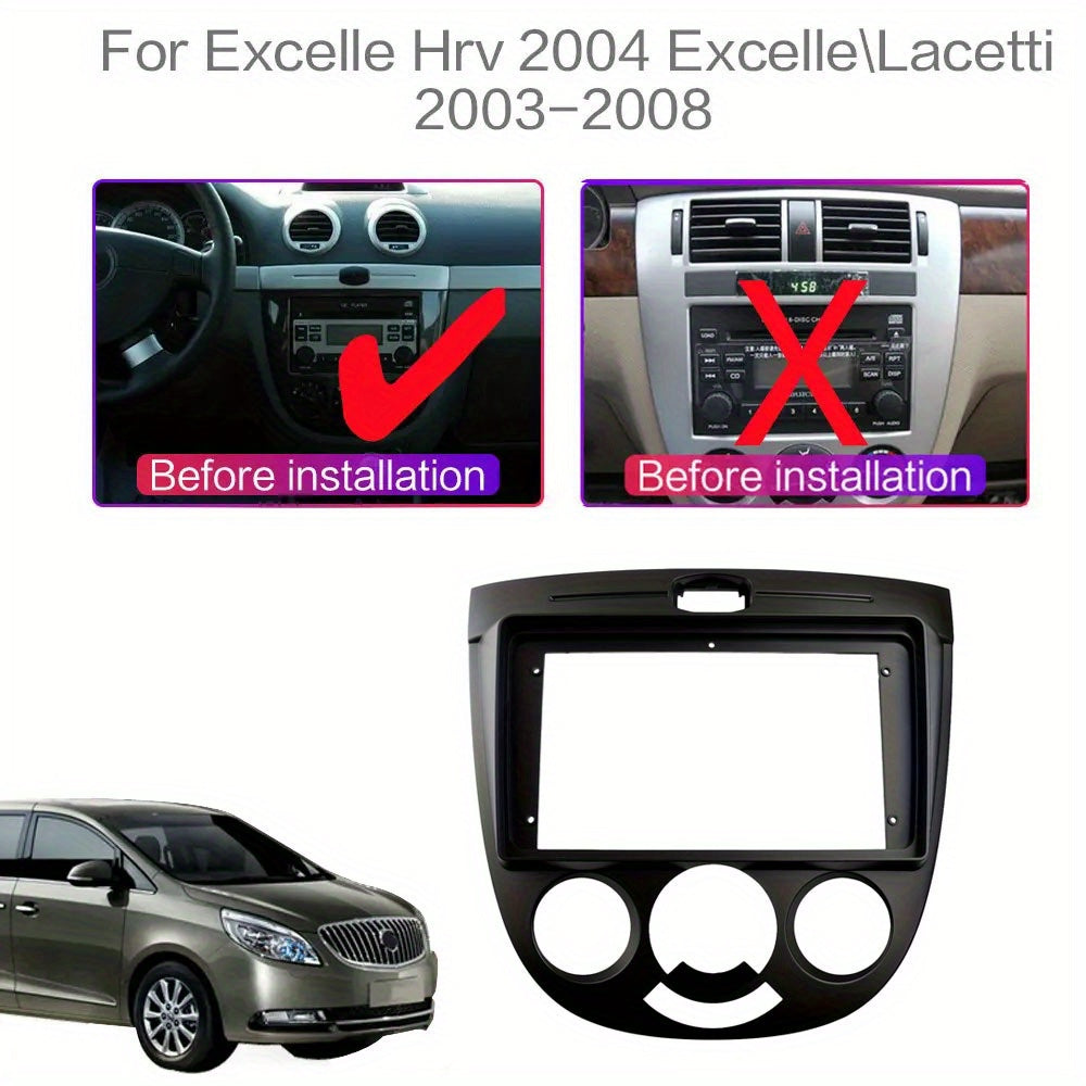 Car Stereo Radio Fascia for OPTRA 2003-2008, for BUICK EXCELLE 2004-2008 GPS Navigation Frame Replacement Fitting Kit Face Plate Accessories