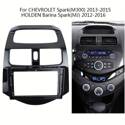 2 Din Autoradio Stereo Install Kit - Plastic Dash Panel for Chevrolet Spark (M300) 2013-2015, Holden Barina Spark (MJ) 2012-2016