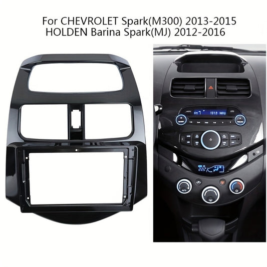 2 Din Autoradio Stereo Install Kit - Plastic Dash Panel for Chevrolet Spark (M300) 2013-2015, Holden Barina Spark (MJ) 2012-2016