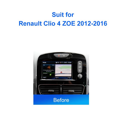Android car audio radio frame fascia for Renault Clio 4 ZOE 2012-2019 2 din dash mount Fascia Stereo Panel Frame