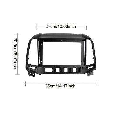 9 inch Car Radio Frame Fascia For HYUNDAI SANTAFE 2006-2012 Left Hand Drive auto Dash Trim Kits Panel car Radio Multimedia Dash Kit frame