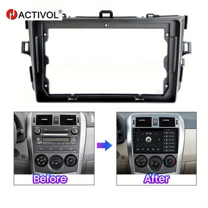 9 inch Car Radio Frame Fascia For Toyota Corolla E140/150 2006-2013 auto Dash Trim Kits Panel car Radio Multimedia Dash Kit frame