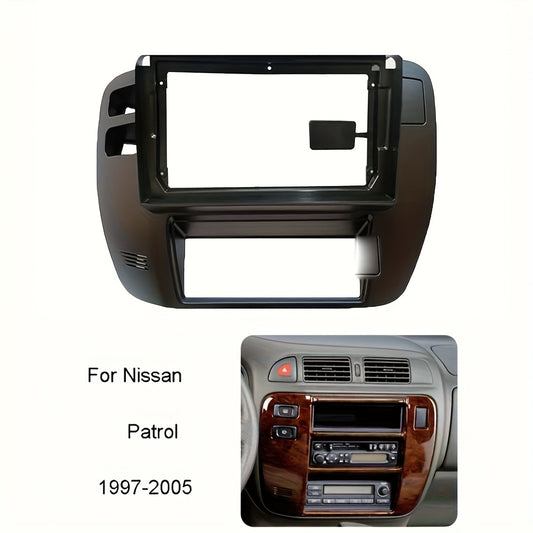 9 inch Car Radio Frame Fascia For Nissan Patrol 1997-2005 Dash Trim Kits Panel car Radio Multimedia Dash Kit frame