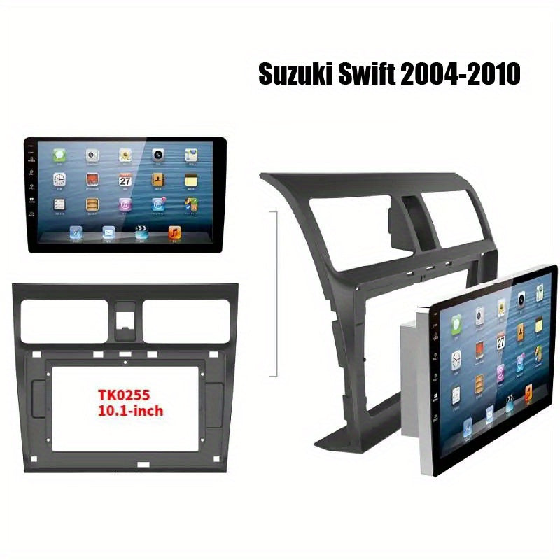 10 inch Car Radio Frame Fascia For SUZUKI Swift 2004-2010 auto Dash Trim Kits Panel car Radio Multimedia Dash Kit frame