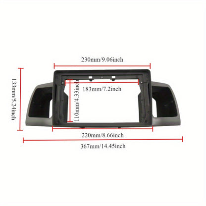 2 Din Car radio 9'' Fascia Frame For Toyota Corolla E120 e 120 BYD F3 2007-2011 Dashboard Fascia Stereo Panel Dash Kit
