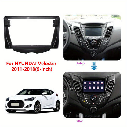 Car Radio For Hyundai Veloster 2011-2018 Android 2 Din dvd gps Stereo Mounting Bezel Faceplate Frame Kit