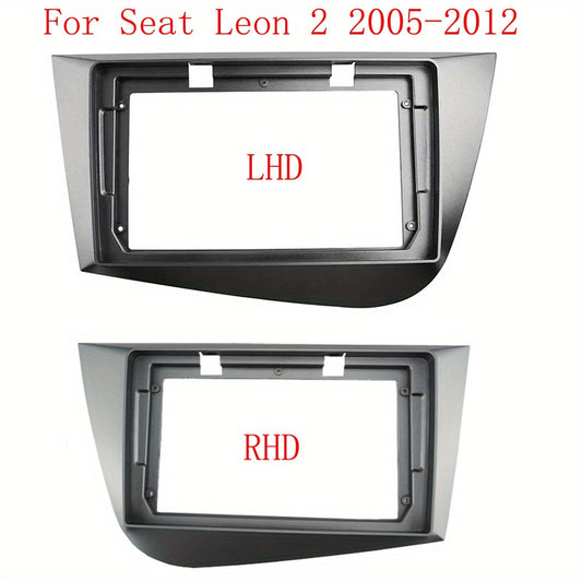 9 inch Car Radio Frame Fascia For SEAT LEON 2005-2012 auto Dash Trim Kits Panel car Radio Multimedia Dash Kit frame