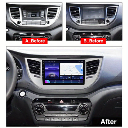 Radio Fascia for HYUNDAI TUCSON 2015-2018 Left Hand Drive Dashboard Dash Trim Kit Frame Stereo Panel