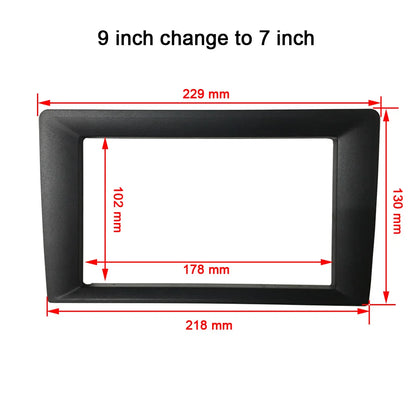 2 din Universal android car radio Fascia 10 inch Frame change to 9 inch 2 Din Car Radio Fascia frame Dash Kit Installation Frame