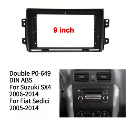9 Inch Universal Car Radio Fascia Frame for SUZUKI SX4 for FIAT SEDICI Stereo DVD Player Surround Trim Frame Panel Kit