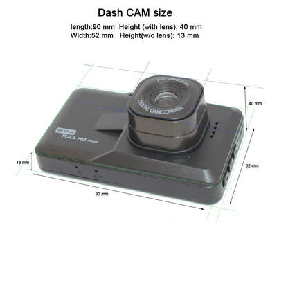 Cámara de visión trasera para coche Full HD 1080P, DVR, grabadora de vídeo para Ford Focus 2 