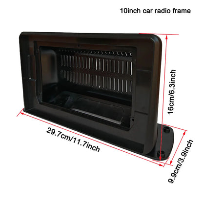 Marco de radio 2 DIN de 9/10" para coche antiguo, camión, caravana, autocaravana, estéreo, panel de instrumentos doble DIN, marco universal para radio de coche. 
