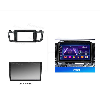 Car Radio Multimedia Video Player 10.1 Inch Installation Frame For Toyota RAV4 RAV 4 2013 2018 LHD Dash Fitting Panel Trim Kit