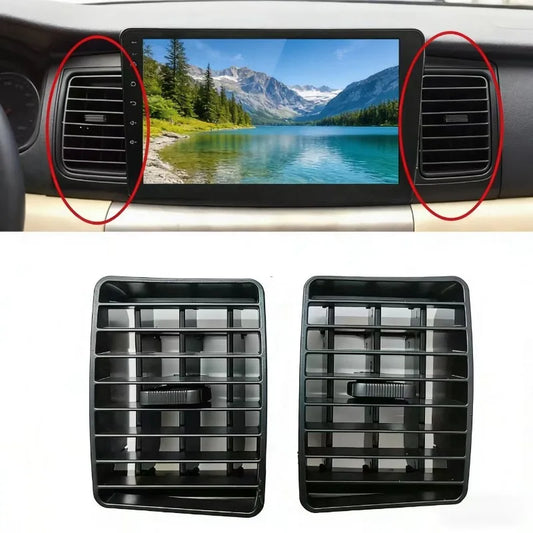 Car Air Conditioning Air Vent Outlet Panel Grille Cover Frame Fascia Replacement For Corolla EX E120 Air Grille Black/Brown