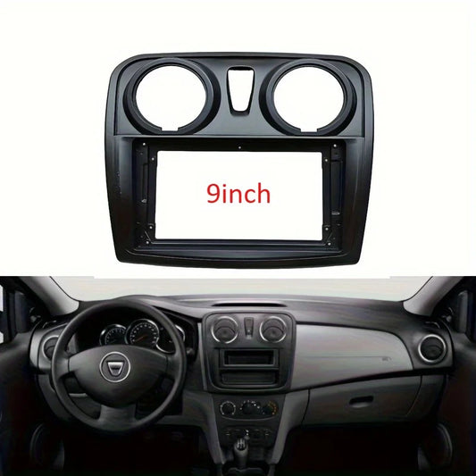 2 Din 9 Inch Car Radio Fascias for Dacia Sandero Symbol Stepway 2014+ Dashboard Frame Installation DVD Gps Mp5 Multimedia Player