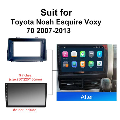 Car Radio For Toyota Noah Esquire Voxy 70 2007 2013 Android 2 Din dvd gps Stereo Mounting Bezel Faceplate Frame Kit