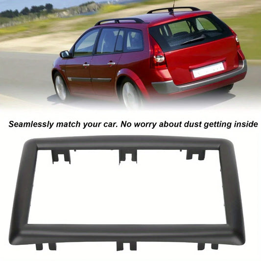 Double 2 Din Radio Fascia for Renault for Megane 2 2002-2009 Stereo Panel Dash Kit Refitting Installation Trim Face Frame Bezel