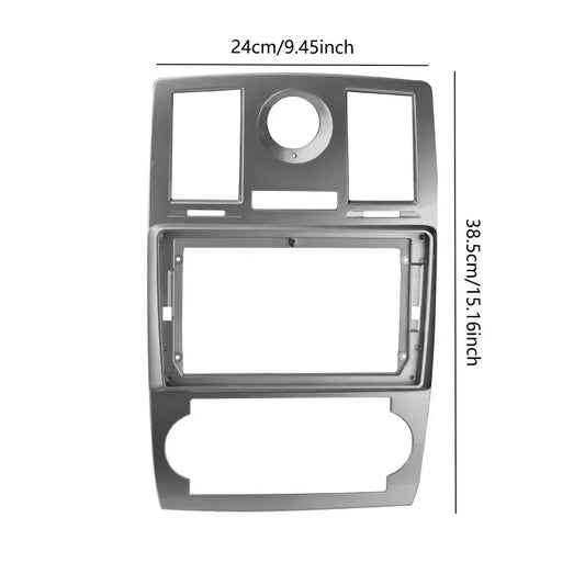 9-Inch Car Audio Fascia Frame Stereo for Chrysler 300C 2005-2007- 2Din Dash Fitting Panel Kit Without Battery Frame Fascias