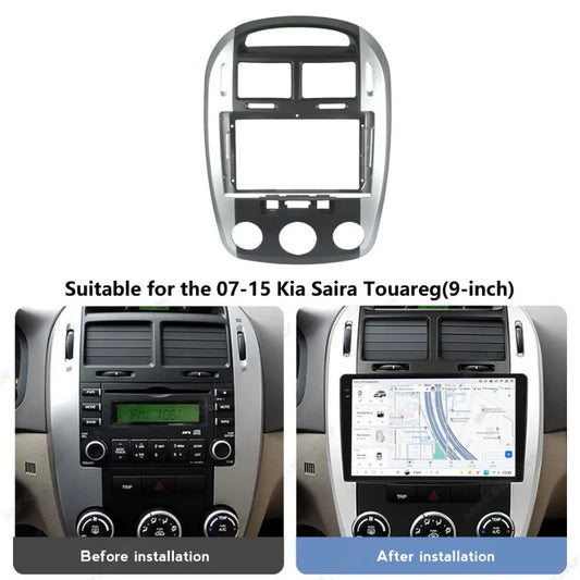 Car GPS Navigation Stereo For KIA Cerato 2006 Radio Fascias Panel Frame Fit 2Din 9 inch In Dash headunit screen