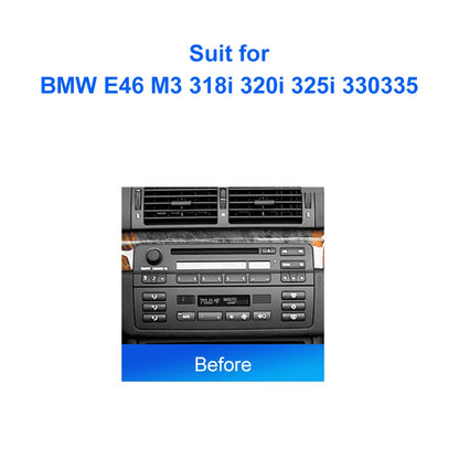 2 DIN Car Radio For BMW E46 M3 318i 320i 325i 330 335  Android 2 Din dvd gps Stereo Mounting Bezel Faceplate Frame Kit