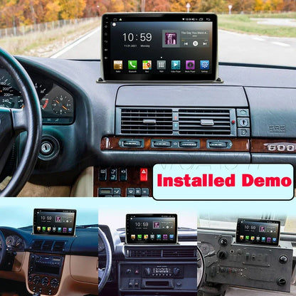 Marco de radio 2 DIN de 9/10" para coche antiguo, camión, caravana, autocaravana, estéreo, panel de instrumentos doble DIN, marco universal para radio de coche. 