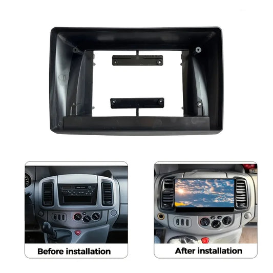 FOR 2001-2010 RENAULT TRAFIC For 2006-2010 OPEL VIVARO For 2006-2014 NISSAN PRIMASTAR 10.1INCH Radio Android stereo frame