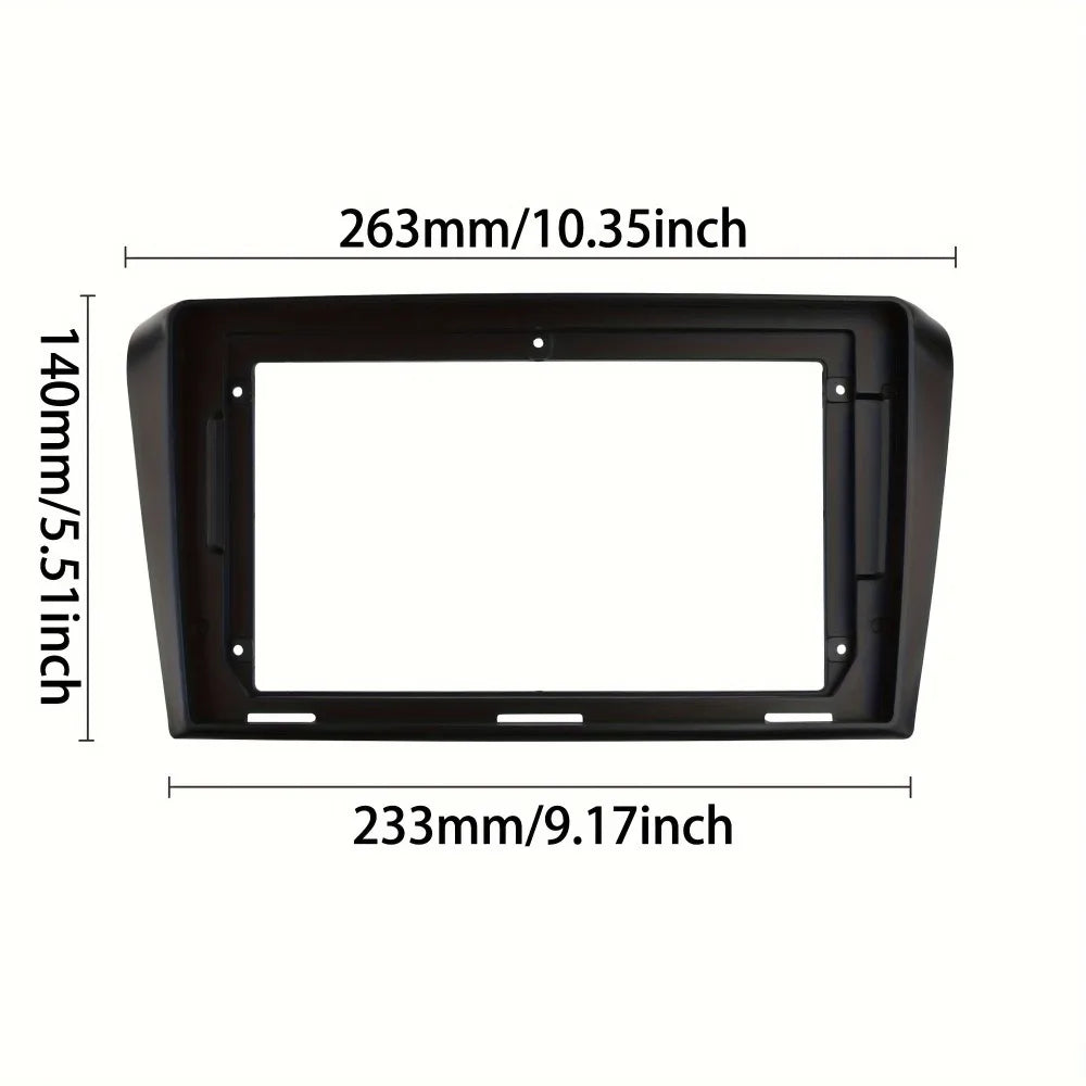 22.86 cm 2 Din Car Radio Fascias, with Frame for AXELA, for MAZDA 3 2004-2009, for GPS DVD Bezel Installation, Without Battery