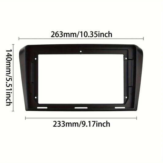 22.86 cm 2 Din Car Radio Fascias, with Frame for AXELA, for MAZDA 3 2004-2009, for GPS DVD Bezel Installation, Without Battery