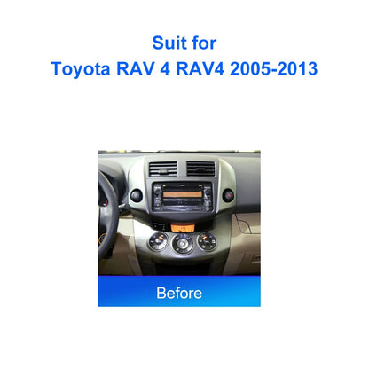 10.1 Inch Car Radio Fascia For Toyota RAV 4 RAV4 2005 2013  GPS MP5 Player Casing Frame 2 Din Head Unit Dash Cover Panel