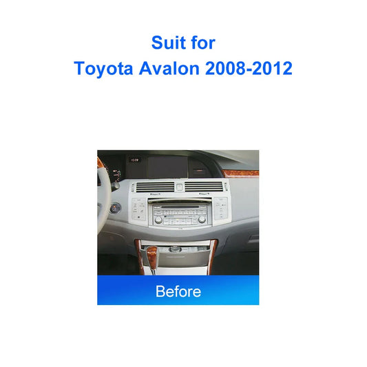 10.1 Inch Car Radio Fascia ForToyota Avalon 2008-2012 Android GPS  Player Casing Frame 2 Din Head Unit Dash Cover Panel