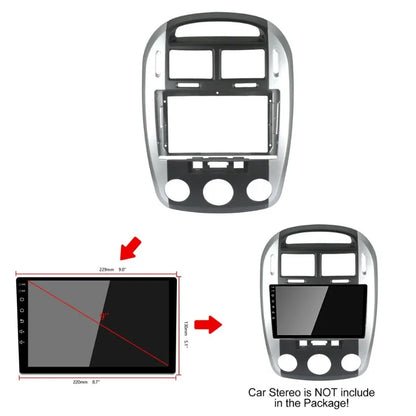 Car GPS Navigation Stereo For KIA Cerato 2006 Radio Fascias Panel Frame Fit 2Din 9 inch In Dash headunit screen