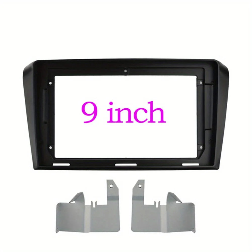 22.86 cm 2 Din Car Radio Fascias, with Frame for AXELA, for MAZDA 3 2004-2009, for GPS DVD Bezel Installation, Without Battery