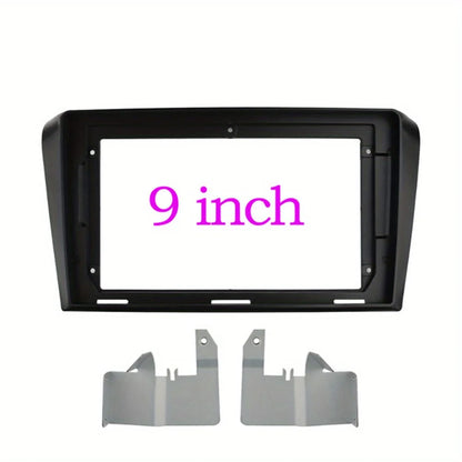 22.86 cm 2 Din Car Radio Fascias, with Frame for AXELA, for MAZDA 3 2004-2009, for GPS DVD Bezel Installation, Without Battery