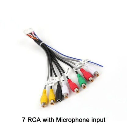 20 P car radio cable Car Stereo Plug Radio RCA Output AUX Wire Harness Wiring Connector Adaptor subwoofer cable 4G SIM card slot