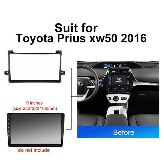 Car Radio For Toyota Prius xw50 2016 Android 2 Din dvd gps Stereo Mounting Bezel Faceplate Frame Kit