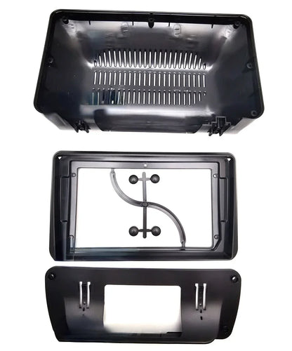 Marco de radio 2 DIN de 9/10" para coche antiguo, camión, caravana, autocaravana, estéreo, panel de instrumentos doble DIN, marco universal para radio de coche. 